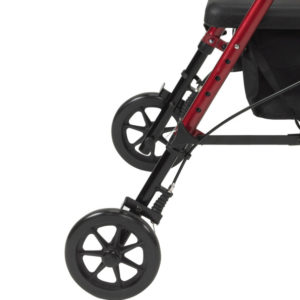 Drive Adjustable Height Rollator 6" Casters