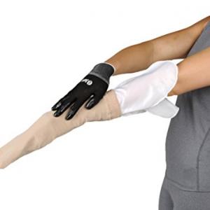 Makes donning compression arm sleeves quick and easy Lightweight material, ideal for travel Protects garment by easing stress on the material during donning