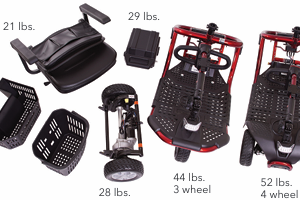 GL111 / GL141 LiteRider 3 or 4-Wheel Scooter - Image 3
