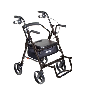 Drive Duet Rollator/Transport Chair Combo 8″ Casters